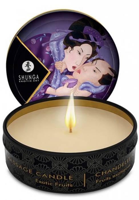 Shunga Massageljus, Exotic Fruit - 30 ml