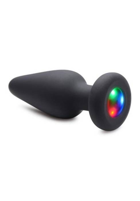 Light-Up Silikon Analplugg, Medium