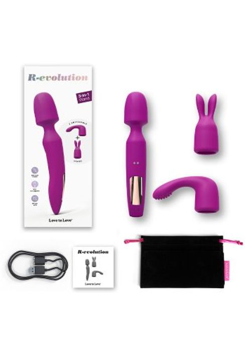R-evolution Wonderful 3-in-1 Wand Sweet Orchid