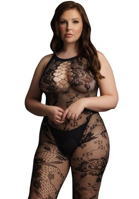 Huvudbild High criss cross key holy neck bodystocking - ...