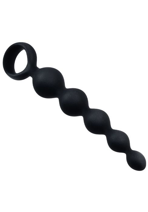 Ribbed Silicone Anal Beads 14 cm