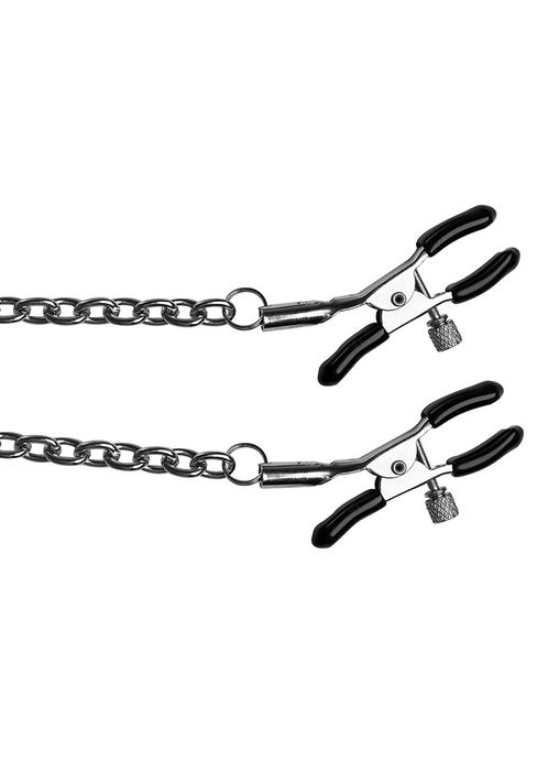 Silicone Big Gag with Nipple Clamps