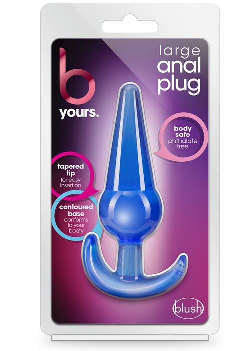 B Yours Large Anal Plug, Blue