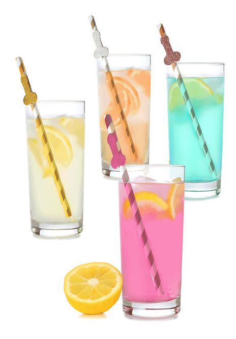 Huvudbild Glitterati Penis Party Straws 8-pack