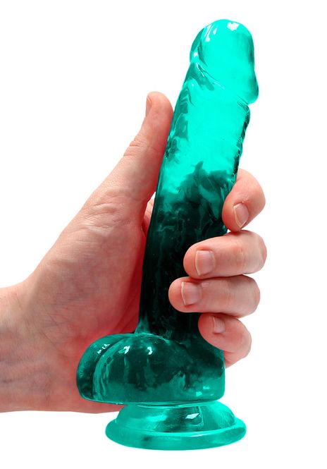 Bild på Crystal Clear dildo 17 cm, Turkos