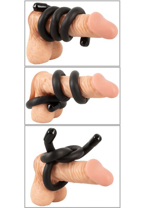 Bad Kitty Bendable Cock & Ball Ring