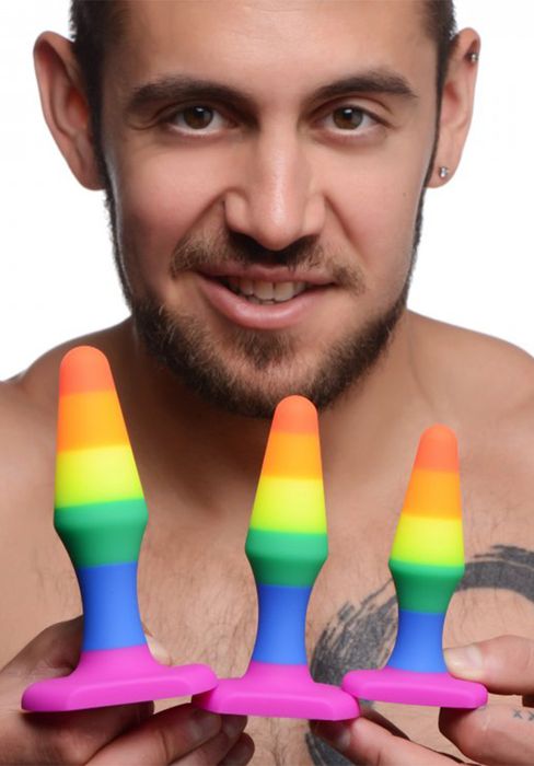Silicone Rainbow Anal Trainer Set