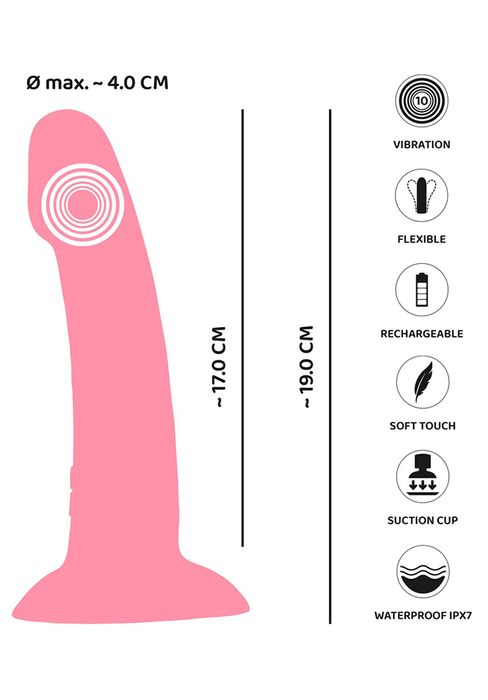 Heart Guy Pink Vibrator