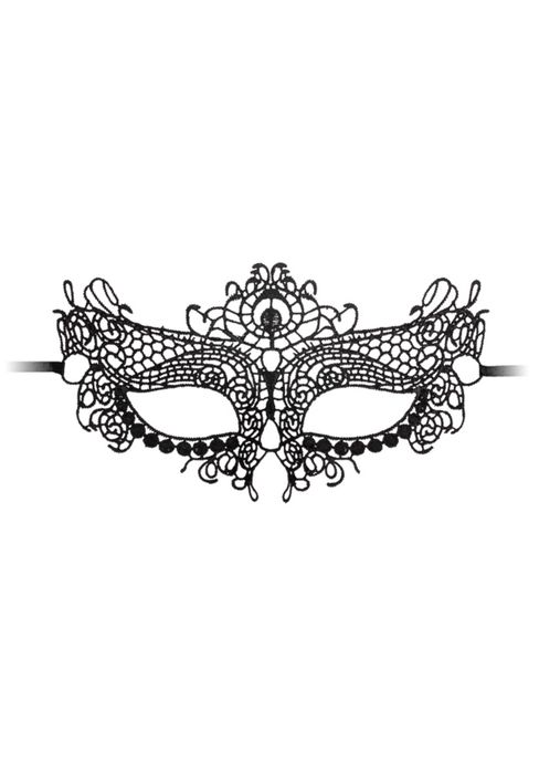 Queen black lace mask
