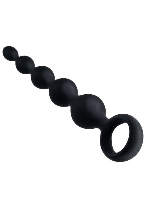 Ribbed Silicone Anal Beads 14 cm